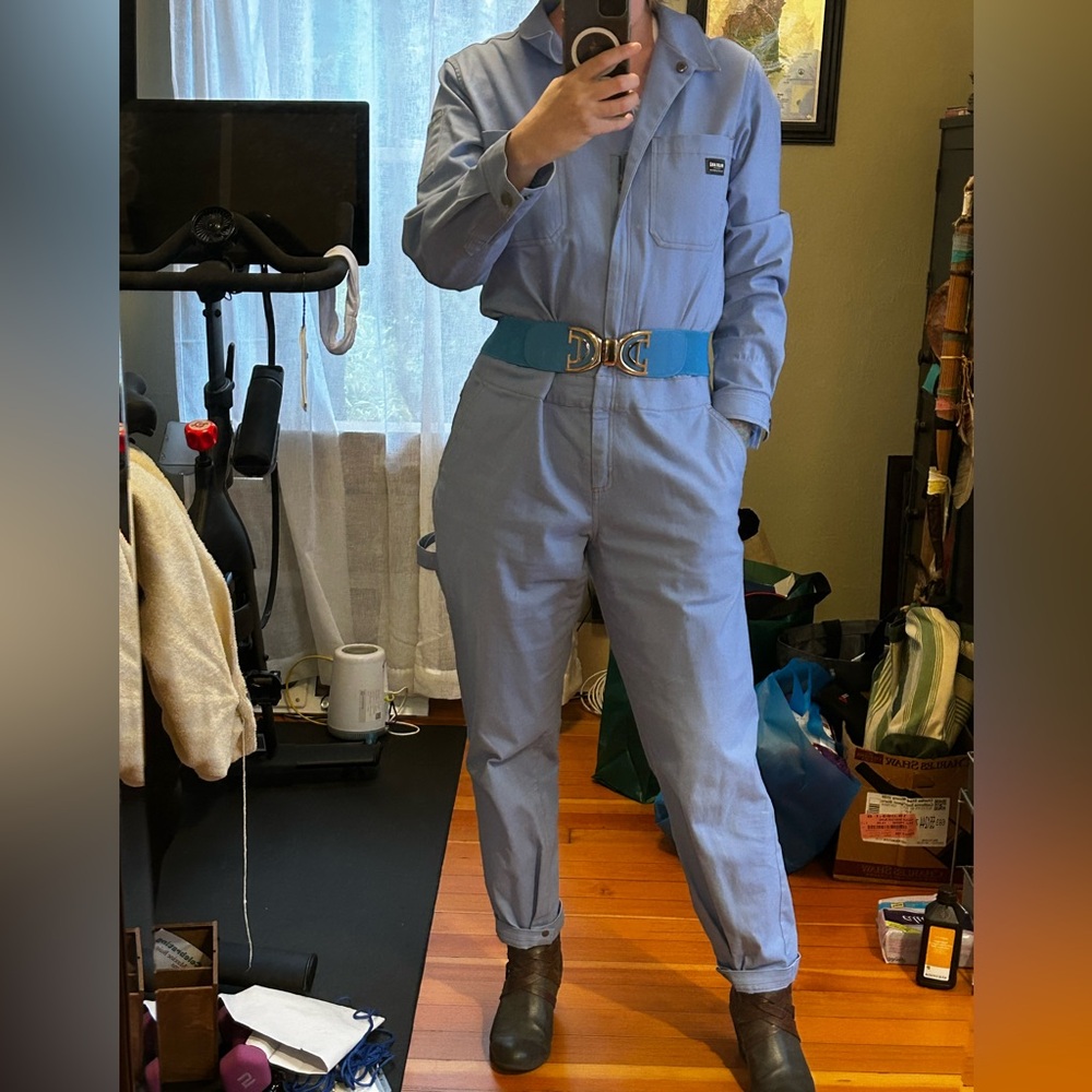 Wildfang The essential long sleeve coverall, blue